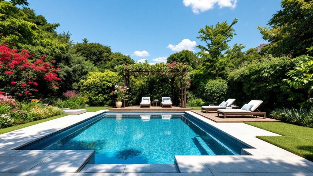 elegant backyard plunge pools