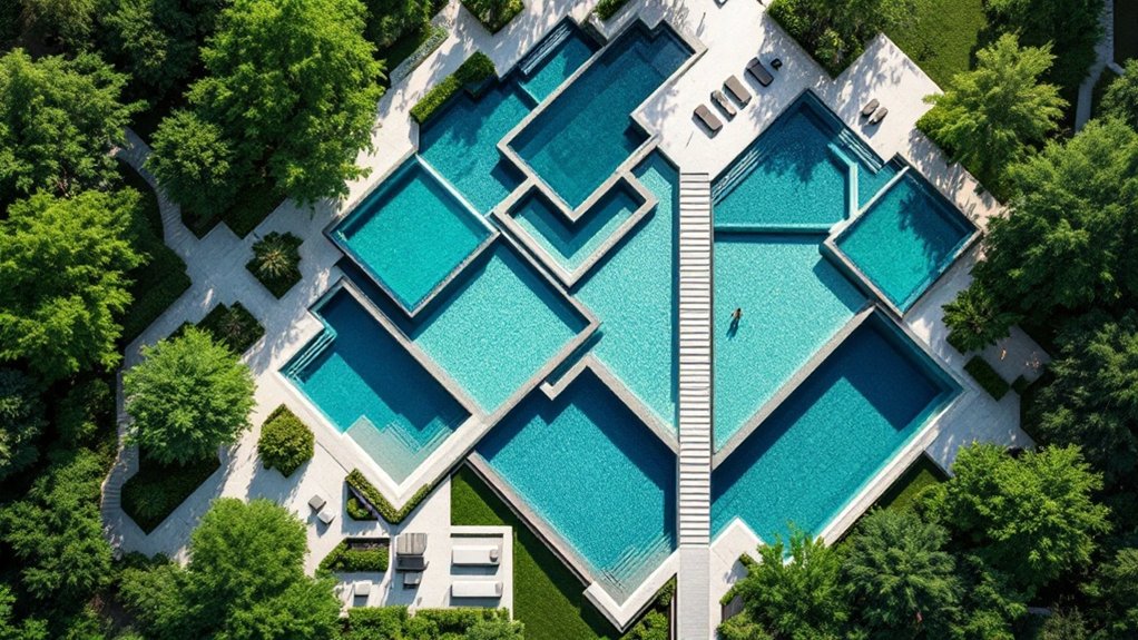 Unique Geometric Pools: The Art of Modern Design