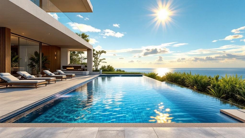 modern luxury swimming oasis
