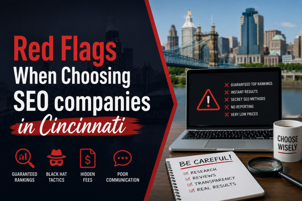 Red flags when choosing SEO in Cincinnati